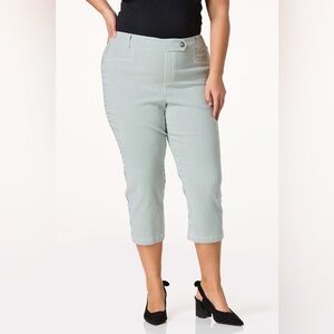 Cato | PLUS SIZE STRIPE CROPPED BENGALINE PANTS VARIOUS SIZES AVAILABLE